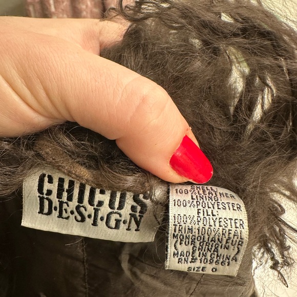 Brown fur lined coat - Picture 4 of 4